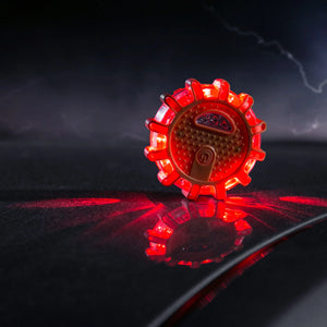 Flashing Warning Flare Light for Car, Truck, Boat, or Shop with Magnetic Base