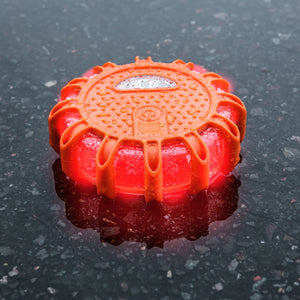 Flashing Warning Flare Light for Car, Truck, Boat, or Shop with Magnetic Base
