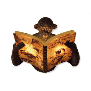 Monkey Lamp Book Sconce