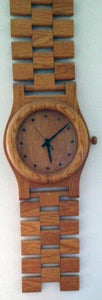 Linked Oak Wall Watch